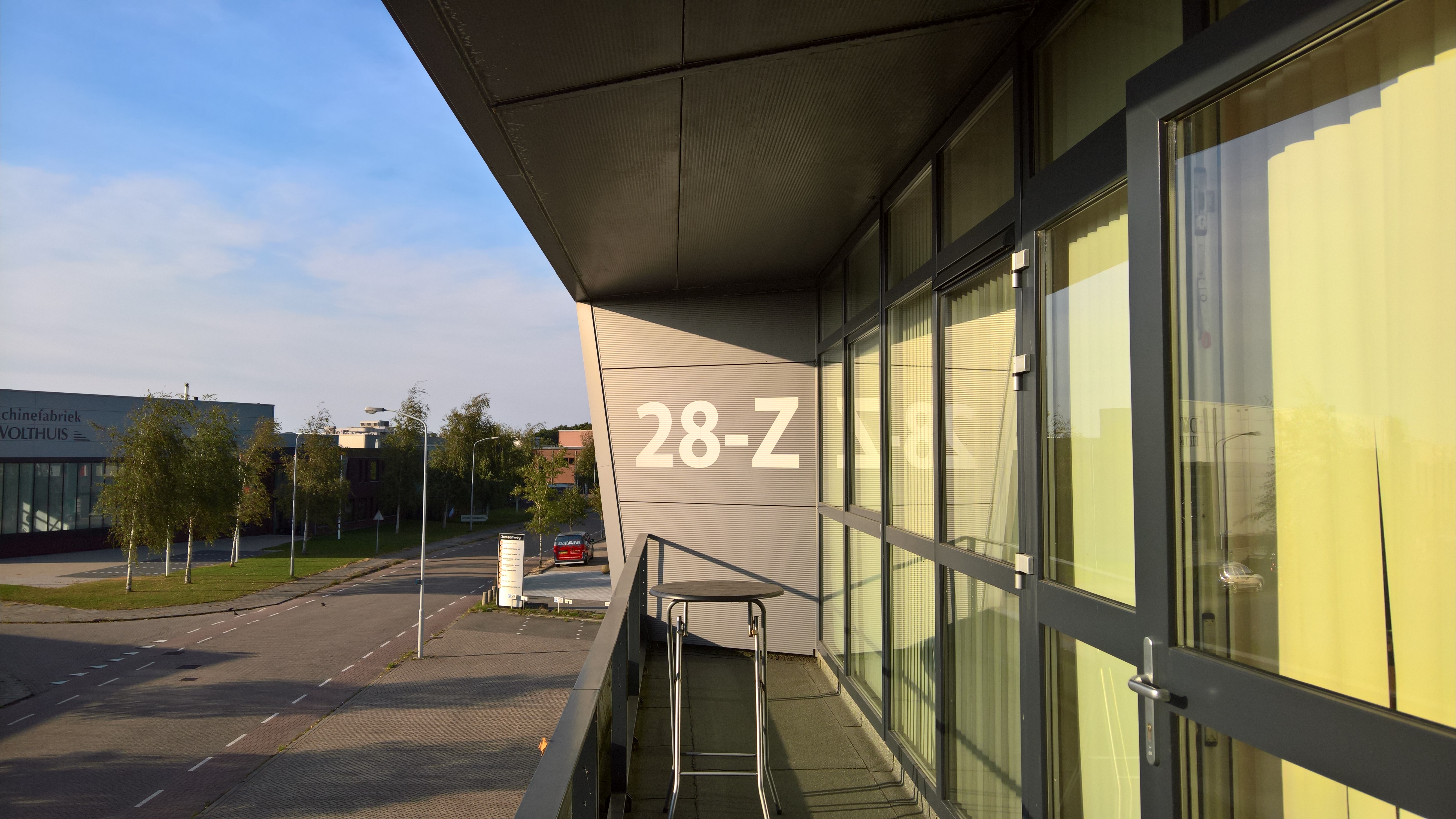 Balkon zwevende verdieping